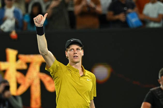Australian Open - Melbourne Jannik Sinner (ITA) during his third round match at the 2026 Australian Open at Melbourne Park in Melbourne, Australia, on January 24, 2026. Photo by Corinne Dubreuil ABACAPRESS.COM Melbourne Australia  Copyright: xDubreuilxCorinne ABACAx