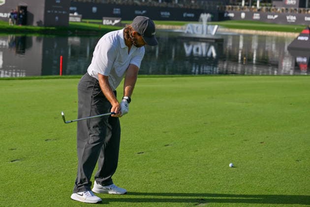 Hero Dubai Desert Classic 2026 DUBAI, UAE - JANUARY 24: British golfer Tommy Fleetwood competes in the third round of the Hero Dubai Desert Classic 2026 at Emirates Golf Club in Dubai, United Arab Emirates on January 24, 2026. Waleed Zein Anadolu Dubai United Arab Emirates. Editorial use only. Please get in touch for any other usage.  Copyright: x2026xAnadoluxWaleedxZeinx