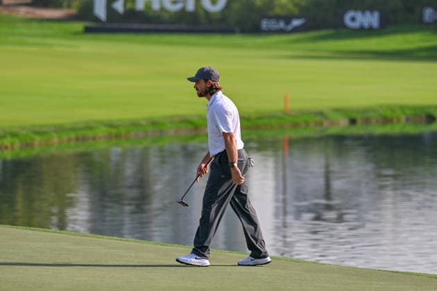 Hero Dubai Desert Classic 2026 DUBAI, UAE - JANUARY 24: British golfer Tommy Fleetwood competes in the third round of the Hero Dubai Desert Classic 2026 at Emirates Golf Club in Dubai, United Arab Emirates on January 24, 2026. Waleed Zein Anadolu Dubai United Arab Emirates. Editorial use only. Please get in touch for any other usage.  Copyright: x2026xAnadoluxWaleedxZeinx