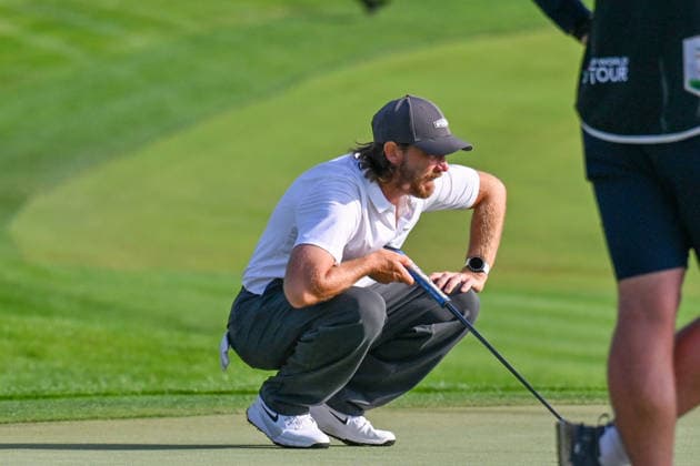 Hero Dubai Desert Classic 2026 DUBAI, UAE - JANUARY 24: British golfer Tommy Fleetwood competes in the third round of the Hero Dubai Desert Classic 2026 at Emirates Golf Club in Dubai, United Arab Emirates on January 24, 2026. Waleed Zein Anadolu Dubai United Arab Emirates. Editorial use only. Please get in touch for any other usage.  Copyright: x2026xAnadoluxWaleedxZeinx