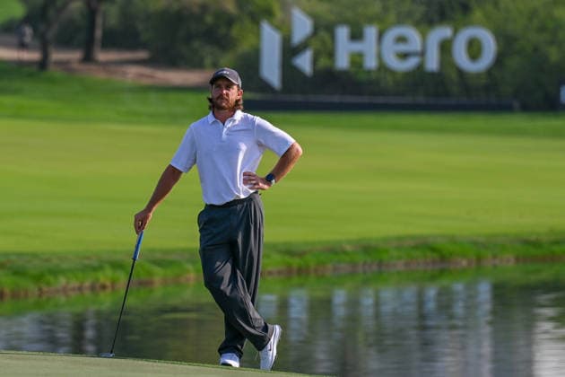 Hero Dubai Desert Classic 2026 DUBAI, UAE - JANUARY 24: British golfer Tommy Fleetwood competes in the third round of the Hero Dubai Desert Classic 2026 at Emirates Golf Club in Dubai, United Arab Emirates on January 24, 2026. Waleed Zein Anadolu Dubai United Arab Emirates. Editorial use only. Please get in touch for any other usage.  Copyright: x2026xAnadoluxWaleedxZeinx
