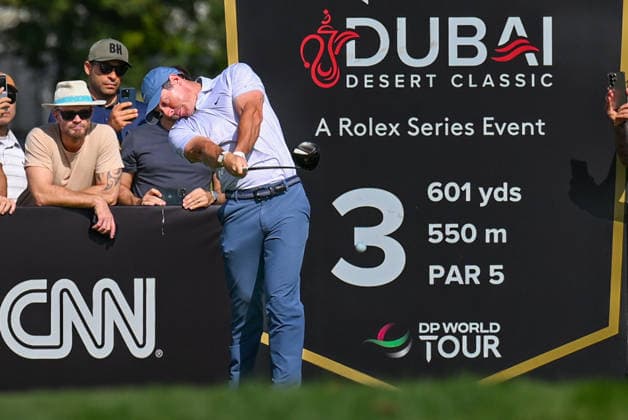 Hero Dubai Desert Classic 2026 DUBAI, UAE - JANUARY 24: Rory McIlroy of Northern Ireland in action in the third round of the Hero Dubai Desert Classic 2026 at Emirates Golf Club in Dubai, United Arab Emirates on January 24, 2026. Waleed Zein Anadolu Dubai United Arab Emirates. Editorial use only. Please get in touch for any other usage.  Copyright: x2026xAnadoluxWaleedxZeinx
