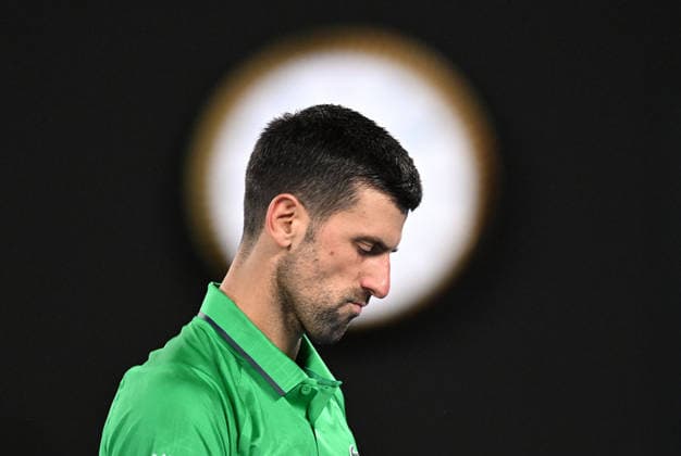 TENNIS AUSTRALIAN OPEN, Novak Djokovic of Serbia during the Men™s 3rd round match against Botic Van De Zandschulp of Netherlands on day 7 of the 2026 Australian Open tennis tournament at Melbourne Park in Melbourne, Saturday, January 24, 2026. ( NO ARCHIVING MELBOURNE VICTORIA AUSTRALIA  Copyright: xLUKASxCOCHx 20260124137025328466