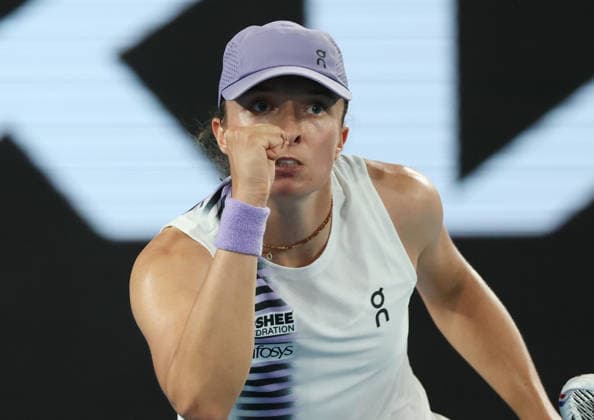 January 24, 2026, Melbourne, Victoria, Australia: IGA SWIATEK of Poland after the match against A. Kalinskaya in the third round of Australian Open, Melbourne, Australia. Swiatek won 6:1, 1:6, 6:1. Melbourne Australia - ZUMAc278 20260124_zsp_c278_058 Copyright: xMarcinxCholewinskix
