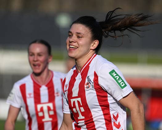 23 01 2026 xophax, Football Womens Bundesliga Google Pixel Womens Bundesliga 25 26 Season 2025 2026 1 FC Köln SC Freiburg Martyna Wiankowska 1 FC Köln by penalty kick to 1 to 0 for FC Jubel Köln