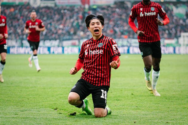 2 Bundesliga Hannover 96 vs Fortuna Düsseldorf, 24 01 2026 GOAL CHEER by Daisuke Yokota Hannover 96, 18 to 1 0 Soccer, 2 Bundesliga, Matchday 19 Hannover 96 vs Fortuna Düsseldorf on 24 01 2026 at Heinz von Heiden Arena, Hannover DFL REGULATIONS PROHIBIT ANY USE OF PHOTOGRAPHS AS IMAGE SEQUENCES AND OR QUASI VIDEO Copyright: xBEAUTIFULxSPORTS Tonhäuserx