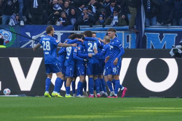 2 Bundesliga, Karlsruher SC vs Hertha BSC, 24 01 2026 Goal celebration for 1 0 by Fabian Schleusener Karlsruher SC, 24 2 Bundesliga, Karlsruher SC vs Hertha BSC, BBBank Wildpark Karlsruhe, 24 01 2026 DFB DFL REGULATIONS PROHIBIT ANY USE OF PHOTOGRAPHS AS IMAGE SEQUENCES AND OR QUASI VIDEO Copyright: xBEAUTIFULxSPORTS Boscox