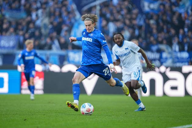 Soccer 2 Bundesliga, Matchday 19, Karlsruher SC Hertha BSC on 24 01 2026 in Karlsruhe BBBank Wildpark , Germany, Season 2025 2026 DFB DFL REGULATIONS PROHIBIT ANY USE OF PHOTOGRAPHS as IMAGE SEQUENCES and or QUASI VIDEO In focus David Herold 20, KSC Karlsruhe BBBank Wildpark Germany Copyright: xChristophxKinzingerx