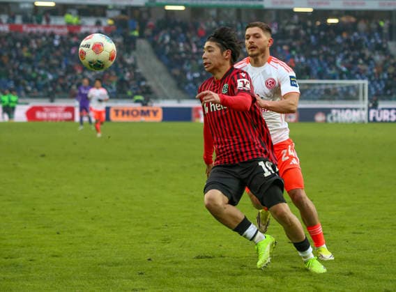 Germany Soccer 2 Bundesliga 2025 26, 19 Matchday Hannover 96 Fortuna Düsseldorf Heinz von Heiden Arena Stadion Hannover Daisuke Yokota Hannover 96, 18 Florent Muslija Fortuna Düsseldorf, 24 Hannover Copyright: xAymanxAlahmedx