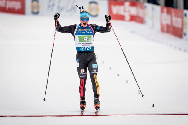 Leonhard Pfund of germany competes during the Biathlon World Cup race (mixed doubles relay), Nove Mesto na Morave, Czech Republic, January 24, 2026. (CTKxPhoto JaroslavxSvoboda) CTKPhotoP2026012404462  CTKPhotoP2026012404462