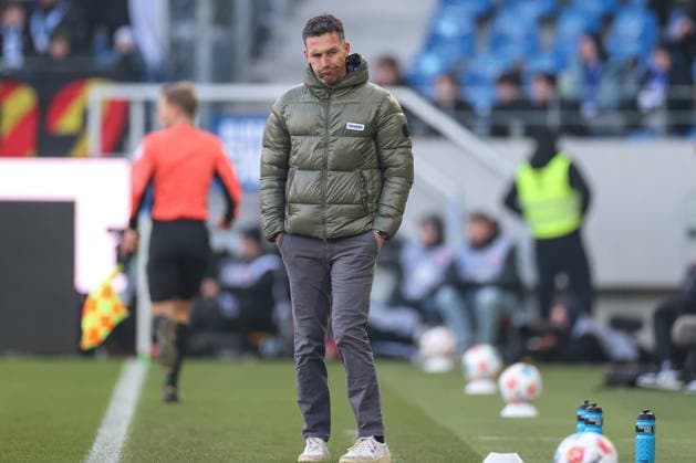 Dissatisfied Christian Eichner Karlsruher SC, Head Coach , Karlsruher SC vs Hertha BSC, 2 Bundesliga, Matchday 19, 2025 2026, 24 01 2026, DFL REGULATIONS PROHIBIT ANY USE OF PHOTOGRAPHS AS IMAGE SEQUENCES AND OR QUASI VIDEO, Karlsruher SC vs Hertha BSC, 2 Bundesliga, Matchday 19, 2025 2026, 24 01 2026 Karlsruhe Copyright: xEibner-Pressefoto JanxPrihodax EP_JPA