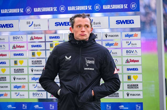 Fabian Reese Hertha BSC looks thoughtful after the 2 Bundesliga match between Karlsruher SC and Hertha BSC at BBBank Wildpark on January 24, 2026 in Karlsruhe, Germany Photo by Silas Schüller DeFodi Images Fabian Reese Hertha BSC looks thoughtful after the 2 Bundesliga match between Karlsruher SC and Hertha BSC at BBBank Wildpark on January 24, 2026 in Karlsruhe, Germany Photo by Silas Schüller DeFodi Images DFB DFL REGULATIONS PROHIBIT ANY USE OF PHOTOGRAPHS AS IMAGE SEQUENCES AND OR QUASI VIDEO Photo by Silas Schueller DeFodi Images