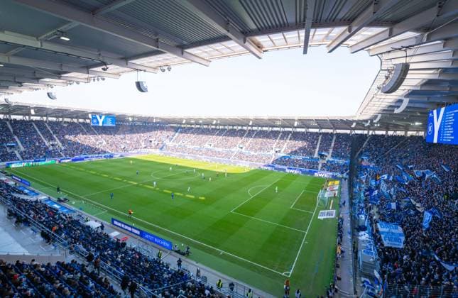 Overview inside the stadium during the 2 Bundesliga match between Karlsruher SC and Hertha BSC at BBBank Wildpark on January 24, 2026 in Karlsruhe, Germany Photo by Silas Schüller DeFodi Images General internal view of the stadium during the 2 Bundesliga match between Karlsruher SC and Hertha BSC at BBBank Wildpark on January 24, 2026 in Karlsruhe, Germany Photo by Silas Schüller DeFodi Images DFB DFL REGULATIONS PROHIBIT ANY USE OF PHOTOGRAPHS AS IMAGE SEQUENCES AND OR QUASI VIDEO Photo by Silas Schueller DeFodi Images