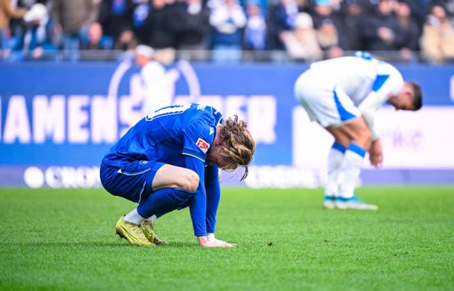 David Herold Karlsruher SC looks dejected after the 2 Bundesliga match between Karlsruher SC and Hertha BSC at BBBank Wildpark on January 24, 2026 in Karlsruhe, Germany Photo by Silas Schüller DeFodi Images David Herold Karlsruher SC looks dejected after the 2 Bundesliga match between Karlsruher SC and Hertha BSC at BBBank Wildpark on January 24, 2026 in Karlsruhe, Germany Photo by Silas Schüller DeFodi Images DFB DFL REGULATIONS PROHIBIT ANY USE OF PHOTOGRAPHS AS IMAGE SEQUENCES AND OR QUASI VIDEO Photo by Silas Schueller DeFodi Images