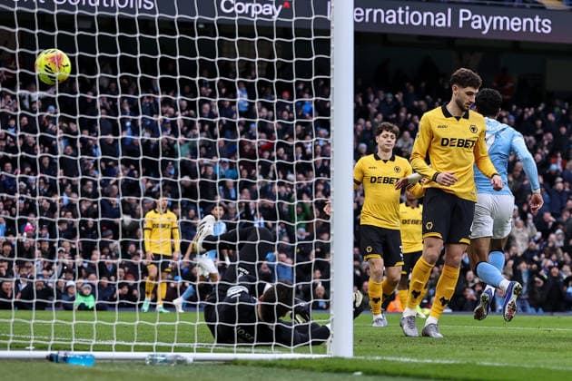 Manchester City v Wolverhampton Wanderers, Premier League Omar Marmoush of Manchester City runs away to celebrate after scoring the opening goal 1-0 before the Manchester City v Wolverhampton Wanderers Premier League match at the Etihad Stadium, Manchester, England on 24 January 2026 Credit: Ryan Crockett Every Second Media Editorial use only. All images are copyright Every Second Media Limited. No images may be reproduced without prior permission. All rights reserved. Premier League and Football League images are subject to licensing agreements with Football DataCo Limited. see https: www.football-dataco.com Copyright: xIMAGO EveryxSecondxMediax ESM-1769-0032 RyanxCrockettx xEveryxSecondxMediax