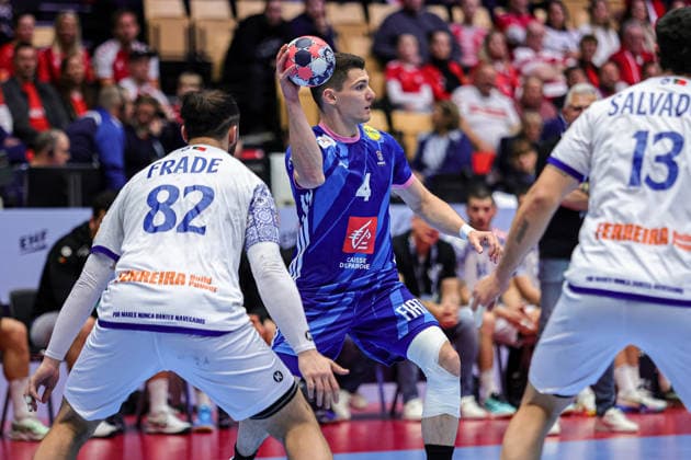 4Minne, Aymeric in action Match between FRANCE VS PORTUGAL valid for Men s EHF EURO 2026 at Jyske Bank Boxen in Herning on 24 January 2026. Herning Jyske Bank Boxen Herning Denmark Copyright: xIMAGOx xPRIMExSPORTSxIMAGESx xANGELOxMOREIRAx