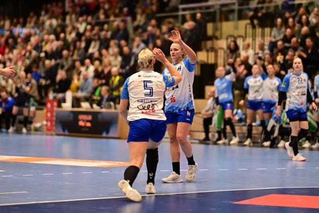 Handball I Women I Season 2025 2026 I 14 HBF I 1 Matchday I Buxtehuder SV Sport Union Neckarsulm I 24 01 2026 Hinkelmann Kim Lara 5, Neckarsulmer Sport Union Gudmestad Angunn 7, Neckarsulmer Sport Union Buxtehude Halle Nord Niedersachsen Germany Copyright: xLobeca FelixxSchlikisx