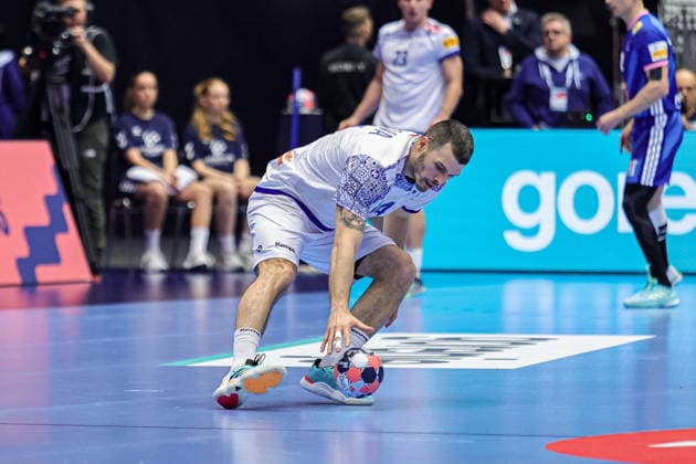14Silva, Rui in action Match between FRANCE VS PORTUGAL valid for Men s EHF EURO 2026 at Jyske Bank Boxen in Herning on 24 January 2026. Herning Jyske Bank Boxen Herning Denmark Copyright: xIMAGOx xPRIMExSPORTSxIMAGESx xANGELOxMOREIRAx
