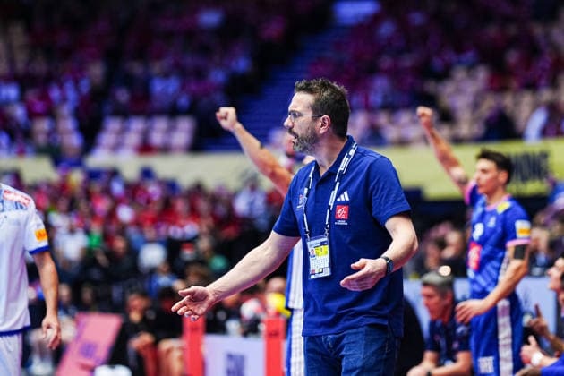 Guillaume Gille France, Coach DEN, France vs Portugal, Handball, EHF European Championship 2026, Main Round, Matchday 2, 24 01 2026 DEN, France vs Portugal, Handball, EHF European Championship 2026, Main Round, Matchday 2, 24 01 2026 Herning Copyright: xEibner-Pressefoto MarcelxvonxFehrnx EP_MFN