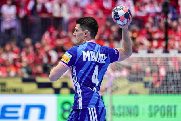 4Minne, Aymeric in action Match between FRANCE VS PORTUGAL valid for Men s EHF EURO 2026 at Jyske Bank Boxen in Herning on 24 January 2026. Herning Jyske Bank Boxen Herning Denmark Copyright: xIMAGOx xPRIMExSPORTSxIMAGESx xANGELOxMOREIRAx