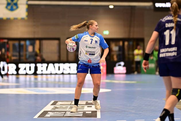Handball I Women I Season 2025 2026 I 14 HBF I 1 Matchday I Buxtehuder SV Sport Union Neckarsulm I 24 01 2026 Gudmestad Angunn 7, Neckarsulmer Sport Union Buxtehude Halle Nord Niedersachsen Germany Copyright: xLobeca FelixxSchlikisx