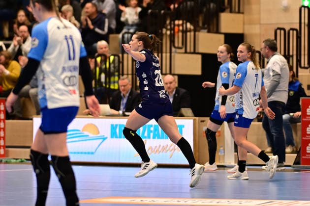 Handball I Women I Season 2025 2026 I 14 HBF I 1 Matchday I Buxtehuder SV Sport Union Neckarsulm I 24 01 2026 Cheers, excitement, enthusiasm, euphoria, joy, happiness, cheerfulness at Teresa von Prittwitz 28, Buxtehuder Sportverein Buxtehude Halle Nord Niedersachsen Germany Copyright: xLobeca FelixxSchlikisx