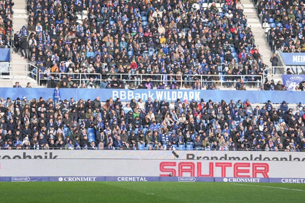 2 Bundesliga, Karlsruher SC vs Hertha BSC, 24 01 2026 BBBank Wildpark Tribüne 2 Bundesliga, Karlsruher SC vs Hertha BSC, BBBank Wildpark Karlsruhe, 24 01 2026 DFB DFL REGULATIONS PROHIBIT ANY USE OF PHOTOGRAPHS AS IMAGE SEQUENCES AND OR QUASI VIDEO Copyright: xBEAUTIFULxSPORTS Boscox