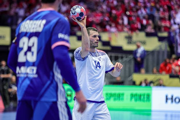 14Silva, Rui in action Match between FRANCE VS PORTUGAL valid for Men s EHF EURO 2026 at Jyske Bank Boxen in Herning on 24 January 2026. Herning Jyske Bank Boxen Herning Denmark Copyright: xIMAGOx xPRIMExSPORTSxIMAGESx xANGELOxMOREIRAx