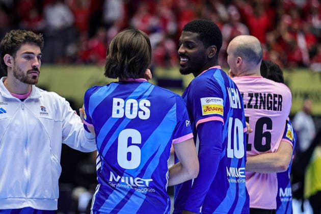 10Mem, Dika in action Match between FRANCE VS PORTUGAL valid for Men s EHF EURO 2026 at Jyske Bank Boxen in Herning on 24 January 2026. Herning Jyske Bank Boxen Herning Denmark Copyright: xIMAGOx xPRIMExSPORTSxIMAGESx xANGELOxMOREIRAx