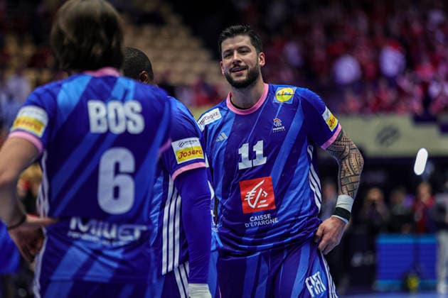 11Tournat, Nicolas in action Match between FRANCE VS PORTUGAL valid for Men s EHF EURO 2026 at Jyske Bank Boxen in Herning on 24 January 2026. Herning Jyske Bank Boxen Herning Denmark Copyright: xIMAGOx xPRIMExSPORTSxIMAGESx xANGELOxMOREIRAx