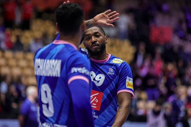 29Kounkoud, Benoit in action Match between FRANCE VS PORTUGAL valid for Men s EHF EURO 2026 at Jyske Bank Boxen in Herning on 24 January 2026. Herning Jyske Bank Boxen Herning Denmark Copyright: xIMAGOx xPRIMExSPORTSxIMAGESx xANGELOxMOREIRAx