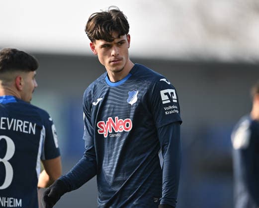 Football I Men I Season 2025 2026 I 3 Liga I 21 Matchday I TSG Hoffenheim II Alemannia Aachen I 24 01 2026 Luca Erlein 24, TSG Hoffenheim II Disappointed after defeat Sinsheim Dietmar Hopp Stadion Baden Württemberg Germany Copyright: xLobeca MaraxWolfx