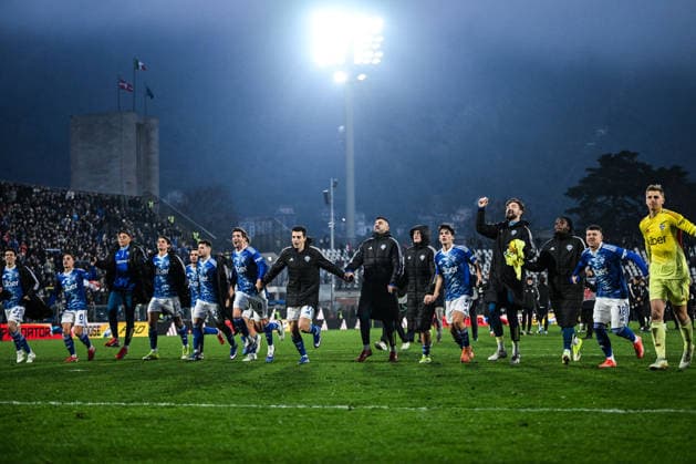 CALCIO - Serie A - Como 1907 vs Torino FC Team of Calcio Como celebrating after a victory during the Italian Serie A football match between Calcio Como and Torino FC on January 24, 2026 at the Giuseppe Senigallia stadium in Como, Italy Photo Tiziano Ballabio Como Italy  Copyright: xIPAxSport ABACAx