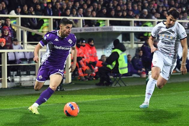 Foto IPP Giacomo Morini Firenze 24 01 2026 Campionato di calcio di serie A 2025 2026 Acf Fiorentina vs Cagliari Calcio. nella foto: Manor Solomon. italy ITALY  Copyright: xR4924_italyphotopressx
