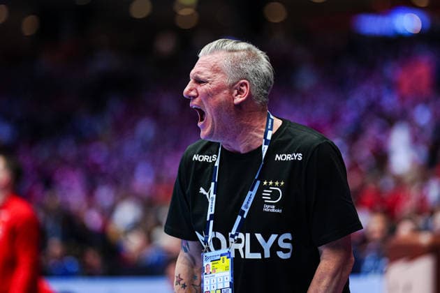 Nikolaj Jacobsen Denmark, Coach angry DEN, Spain vs Denmark, Handball, EHF European Championship 2026, Main Round, Matchday 2, 24 01 2026 DEN, Spain vs Denmark, Handball, EHF European Championship 2026, Main Round, Matchday 2, 24 01 2026 Herning Copyright: xEibner-Pressefoto MarcelxvonxFehrnx EP_MFN