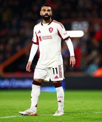 Mohamed Salah of Liverpool. AFC Bournemouth v Liverpool, Premier League, Football, Vitality Stadium, Bournemouth, UK - 24 Jan 2026Bournemouth Vitality Stadium United Kingdom EDITORIAL USE ONLY No use with unauthorised audio, video, data, fixture lists, club league logos or live services. Online in-match use limited to 120 images, no video emulation. No use in betting, games or single club league player publications.  Copyright: xJamesxMarsh Shutterstockx 16426007ar