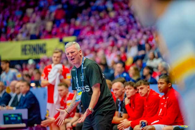 Handball European Championship 2026 Spain Denmark Herning, Denmark 20260124 Denmark s coach Nikolaj Jacobsen during the European Championship handball match between Spain and Denmark at the Boxen arena in Herning Photo Stian Lysberg Solum NTB Herning Denmark EDITORIAL USE ONLY RESTRICTED USE FOR BETTING COMPANIES  Copyright: xStianxLysbergxSolumx xNTBx