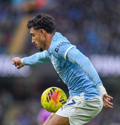 Manchester City v Wolverhampton Wanderers Premier League Omar Marmoush of Manchester City during the Premier League match at the Etihad Stadium, Manchester 24 01 2026 UK Newspapers OUT Copyright: xKarlxVallantinex FIL-22858-0121