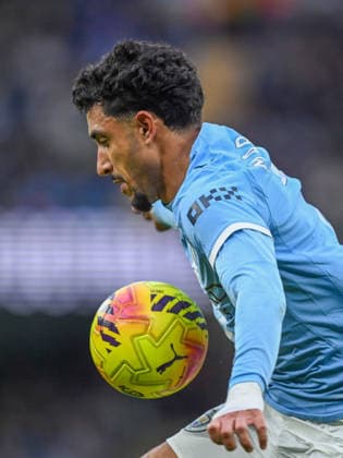 Manchester City v Wolverhampton Wanderers Premier League Omar Marmoush of Manchester City during the Premier League match at the Etihad Stadium, Manchester 24 01 2026 UK Newspapers OUT Copyright: xKarlxVallantinex FIL-22858-0122
