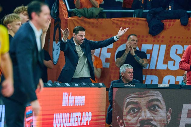 Thorsten Leibenath ratiopharm ulm, Sports Director gets upset, right Dr Thomas Stoll ratiopharm ulm, Managing Director GER, ratiopharm ulm vs MLP Academics Heidelberg, Basketball, Matchday 17, EasyCredit Bundesliga, Season 2025 2026, 24 01 2026 GER, ratiopharm ulm vs MLP Academics Heidelberg, Basketball, Matchday 17, EasyCredit Bundesliga, Season 2025 2026, 24 01 2026 New Ulm Copyright: xEibner-Pressefoto GeraldxOelze-dexStoppanyx EP_ODS