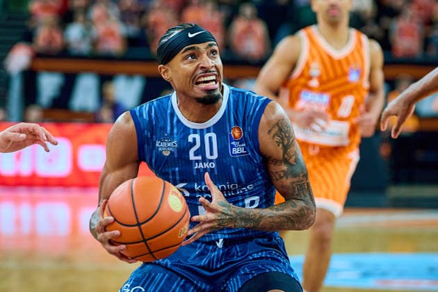 Michael Weathers MLP Academics Heidelberg, 20 GER, ratiopharm ulm vs MLP Academics Heidelberg, Basketball, Matchday 17, EasyCredit Bundesliga, Season 2025 2026, 24 01 2026 GER, ratiopharm ulm vs MLP Academics Heidelberg, Basketball, Matchday 17, EasyCredit Bundesliga, Season 2025 2026, 24 01 2026 New Ulm Copyright: xEibner-Pressefoto GeraldxOelze-dexStoppanyx EP_ODS