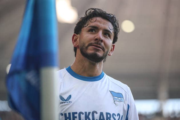 Sessa Kevin Hertha BSC, 08 substituted, Karlsruher SC vs Hertha BSC, 2 Bundesliga, 19 Matchday, 2025 2026, 24 01 2026, DFL REGULATIONS PROHIBIT ANY USE OF PHOTOGRAPHS AS IMAGE SEQUENCES AND OR QUASI VIDEO, Karlsruher SC vs Hertha BSC, 2 Bundesliga, 19 Matchday, 2025 2026, 24 01 2026 Karlsruhe Copyright: xEibner-Pressefoto JanxPrihodax EP_JPA