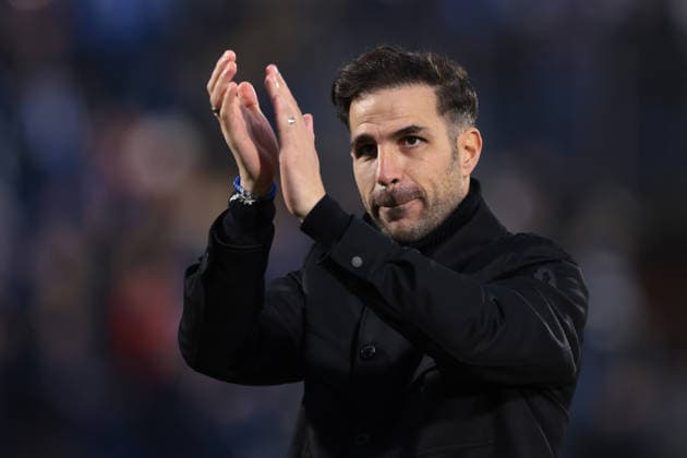 Como, Italy, 24th January 2026. Cesc Fabregas Head coach of Como 1907 applauds the fans following the 6-0 victory in the Como 1907 vs Torino Serie A match at Stadio Giuseppe Sinigaglia, Como. Picture credit should read: Jonathan Moscrop Sportimage EDITORIAL USE ONLY. No use with unauthorised audio, video, data, fixture lists, club league logos or live services. Online in-match use limited to 120 images, no video emulation. No use in betting, games or single club league player publications. SPI_088_JM_COMO_TORO_ SPI-4418-0088