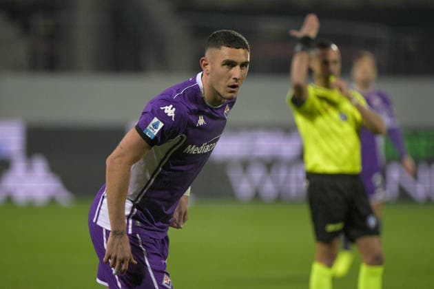 ROBERTO PICCOLI during ACF Fiorentina vs Cagliari Calcio, Italian soccer Serie A match in Florence, Italy, January 24 2026  Copyright: xJacopoxCane IPAxSportx xipa-agency.netx xx IPA_70509039 IPA_Agency_IPA70509039