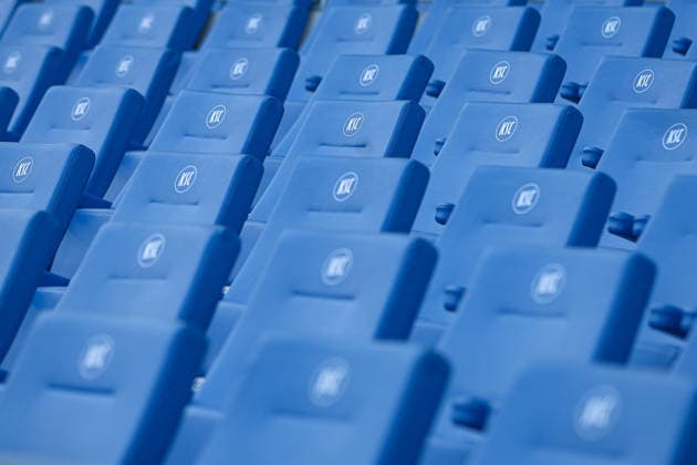 Seats in the seating block, Karlsruher SC vs Hertha BSC, 2 Bundesliga, Matchday 19, 2025 2026, 24 01 2026, DFL REGULATES PROHIBIT ANY USE OF PHOTOGRAPHS AS IMAGE SEQUENCES AND OR QUASI VIDEO, Karlsruher SC vs Hertha BSC, 2 Bundesliga, Matchday 19, 2025 2026, 24 01 2026 Karlsruhe Copyright: xEibner-Pressefoto JanxPrihodax EP_JPA