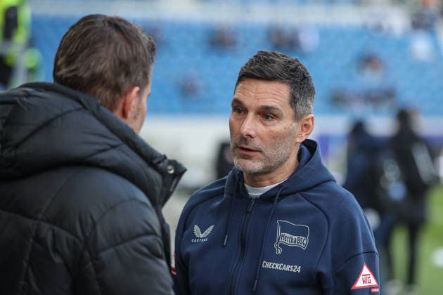 Leitl Stefan Hertha BSC, Head Coach before the match, Karlsruher SC vs Hertha BSC, 2 Bundesliga, Matchday 19, 2025 2026, 24 01 2026, DFL REGULATIONS PROHIBIT ANY USE OF PHOTOGRAPHS AS IMAGE SEQUENCES AND OR QUASI VIDEO, Karlsruher SC vs Hertha BSC, 2 Bundesliga, Matchday 19, 2025 2026, 24 01 2026 Karlsruhe Copyright: xEibner-Pressefoto JanxPrihodax EP_JPA