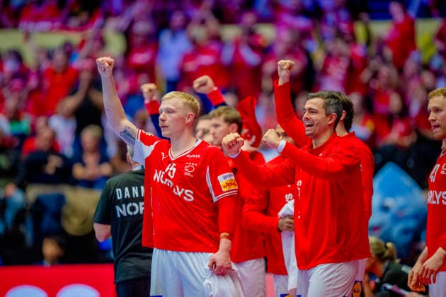 Handball European Championship 2026 Spain Denmark Herning, Denmark 20260124 Denmark s Magnus Saugstrup during the European Championship handball match between Spain and Denmark at the Boxen arena in Herning Photo Stian Lysberg Solum NTB Herning Denmark EDITORIAL USE ONLY RESTRICTED USE FOR BETTING COMPANIES  Copyright: xStianxLysbergxSolumx xNTBx