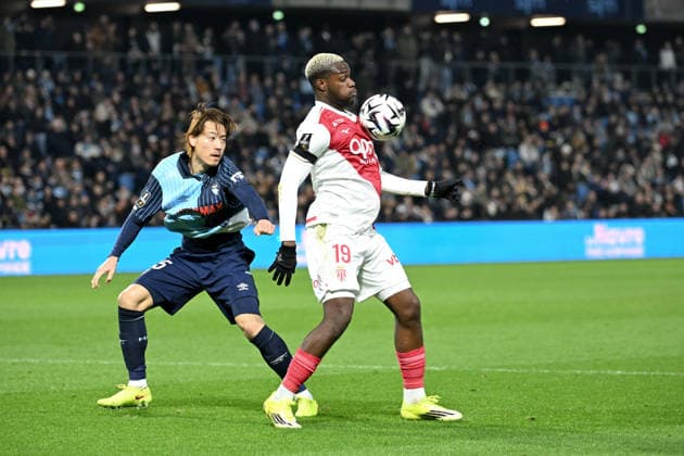 Le Havre Athletic Club v AS Monaco - Ligue 1 McDonald s 2025 2026 19 George ILENIKHENA (asm) during the Ligue 1 McDonald s match between Le Havre and Monaco at Stade Oceane on January 24, 2026 in Le Havre, France. Le Havre France  Copyright: xFEPx 776348256