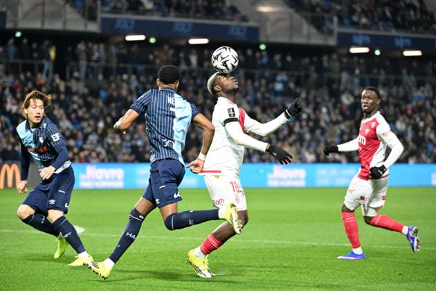 Le Havre Athletic Club v AS Monaco - Ligue 1 McDonald s 2025 2026 19 George ILENIKHENA (asm) during the Ligue 1 McDonald s match between Le Havre and Monaco at Stade Oceane on January 24, 2026 in Le Havre, France. Le Havre France  Copyright: xFEPx 776348256