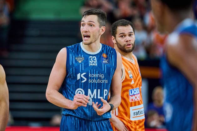 Portrait, Portraet, Freisteller von Ryan Mikesell MLP Academics Heidelberg, 33 , Christopher Ledlum ratiopharm ulm, 04 GER, ratiopharm ulm vs MLP Academics Heidelberg, Basketball, 17 Matchday, EasyCredit Bundesliga, Season 2025 2026, 24 01 2026 GER, ratiopharm ulm vs MLP Academics Heidelberg, Basketball, 17 Matchday, EasyCredit Bundesliga, Season 2025 2026, 24 01 2026 New Ulm Copyright: xEibner-Pressefoto GeraldxOelze-dexStoppanyx EP_ODS